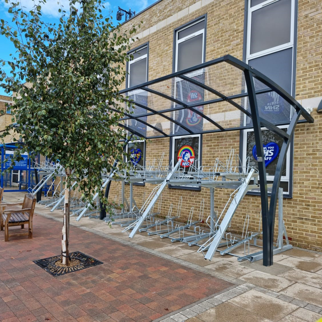Southend University NHS Hospital Cycle Parking